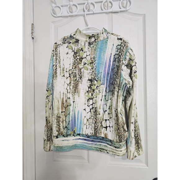 Dolcezza Jacket In Multi- Colir Abstract Print - Picture 4 of 11
